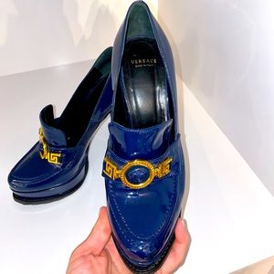 Versace platform loafers as seen on lady Gaga